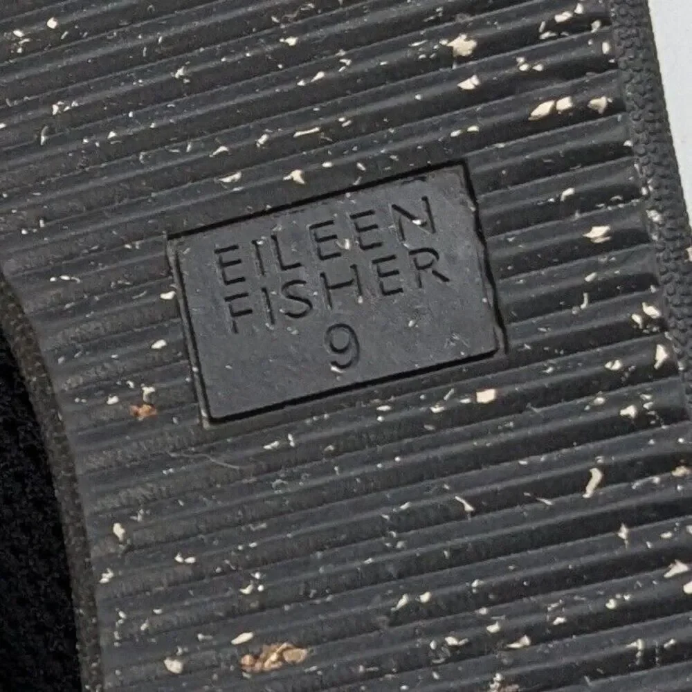 Eileen Fisher Women's Clifton 4 Size 9 Black Mesh Lace Up‎ Fashion Sneakers